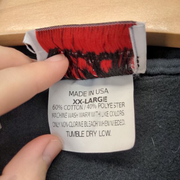 Vintage Huzu 1/4 Zip Sleeveless Vest Size XXL Black Made in USA - Picture 13 of 13